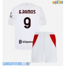 Camisa de time de futebol AC Milan Goncalo Ramos #9 Replicas 2º Equipamento Infantil 2026-27 Manga Curta (+ Calças curtas)